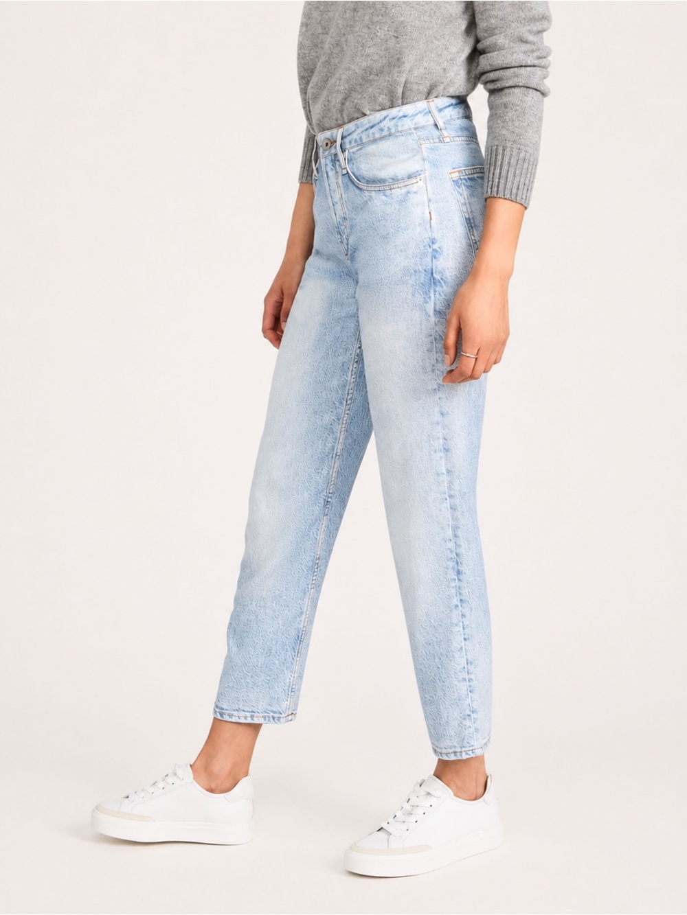 Rag & Bone Rosa Liquid Miramar Pant Luna 100% Tencel Denim Print Sweatpant Jean - Picture 3 of 11